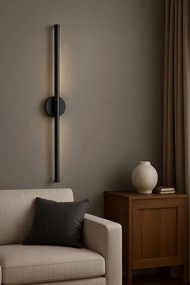 Modern Pilli Aplik Tak Çalıştır Kablosuz Ledli 70cm